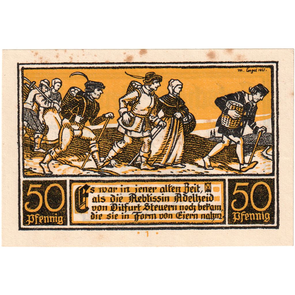 Alemania, Ditfurt, 50 Pfennig, 1921-07-01, MBC+