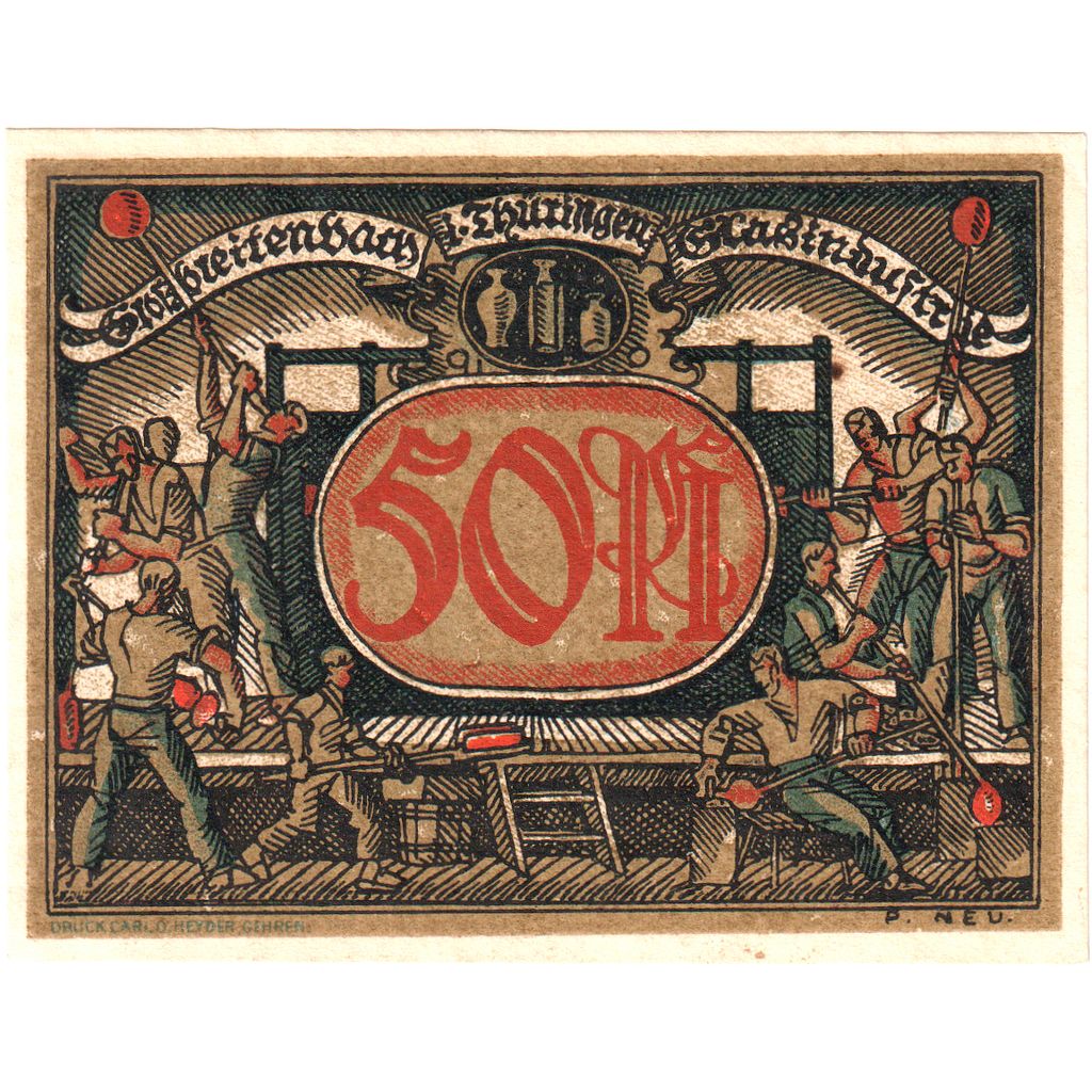 Allemagne, Grossbreitenbach, 50 Pfennig, SPL