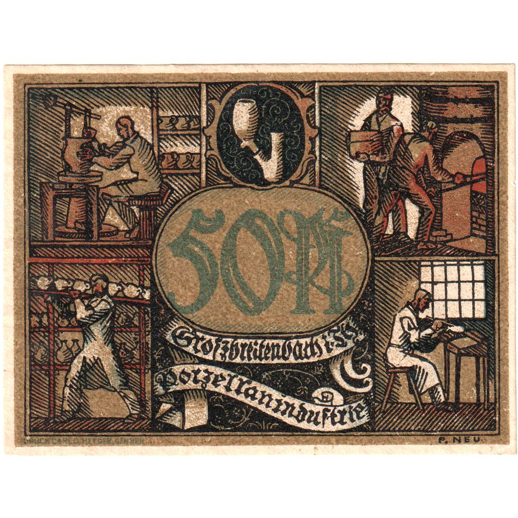 Allemagne, Grossbreitenbach, 50 Pfennig, SPL