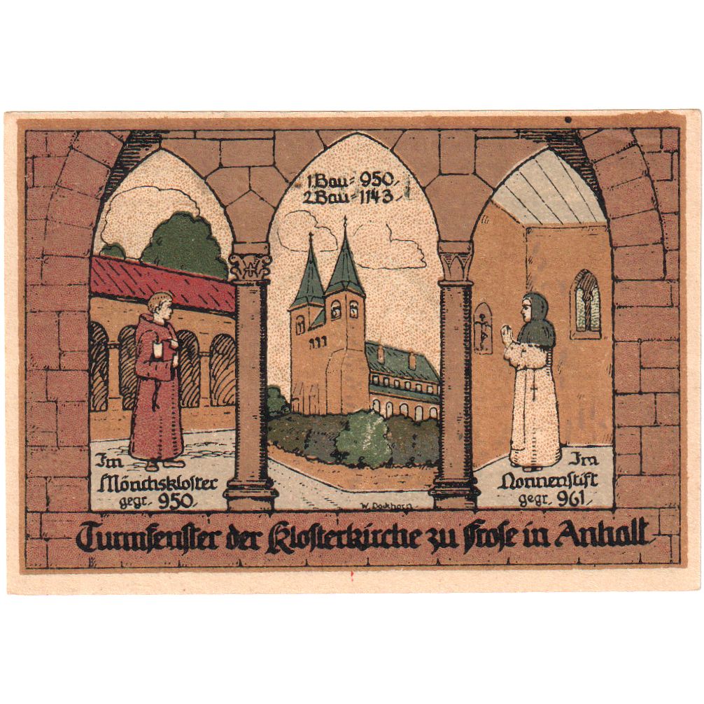 Allemagne, Frose in Anhalt, 50 Pfennig, 1921-03-15, SPL