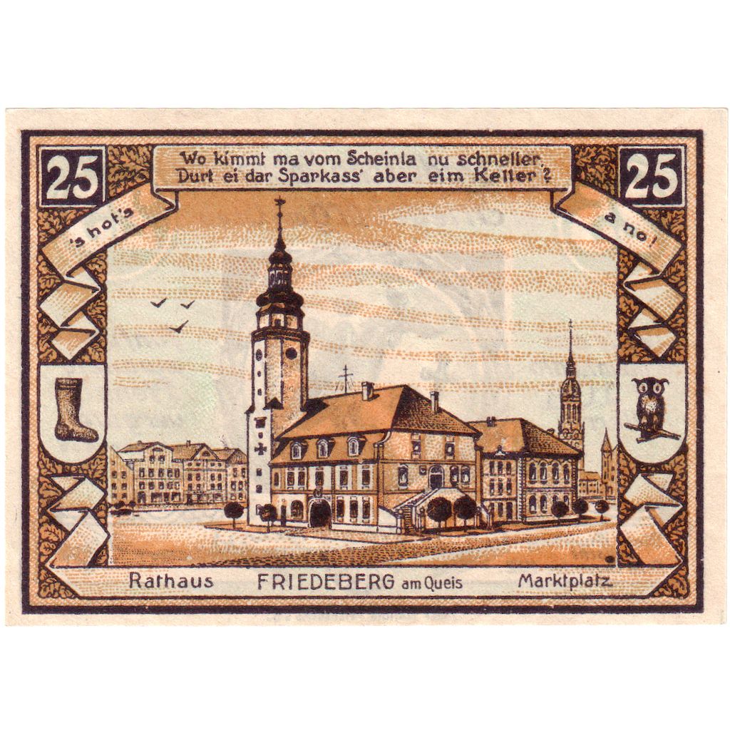 Duitsland, Friedeberg, 25 Pfennig, SPL