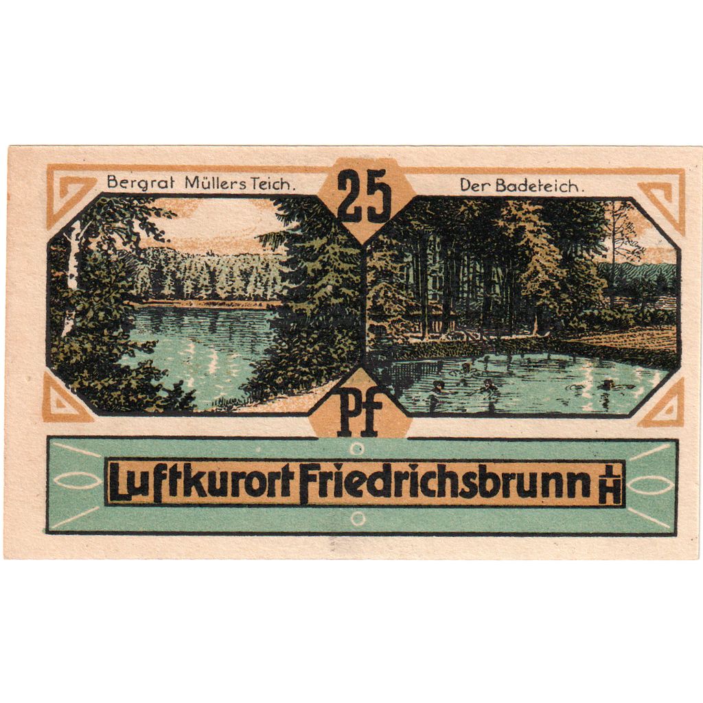 Allemagne, Friedrichsburnn, 25 Pfennig, SPL