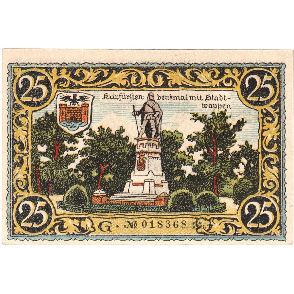Allemagne, Friesack, 25 Pfennig, SPL