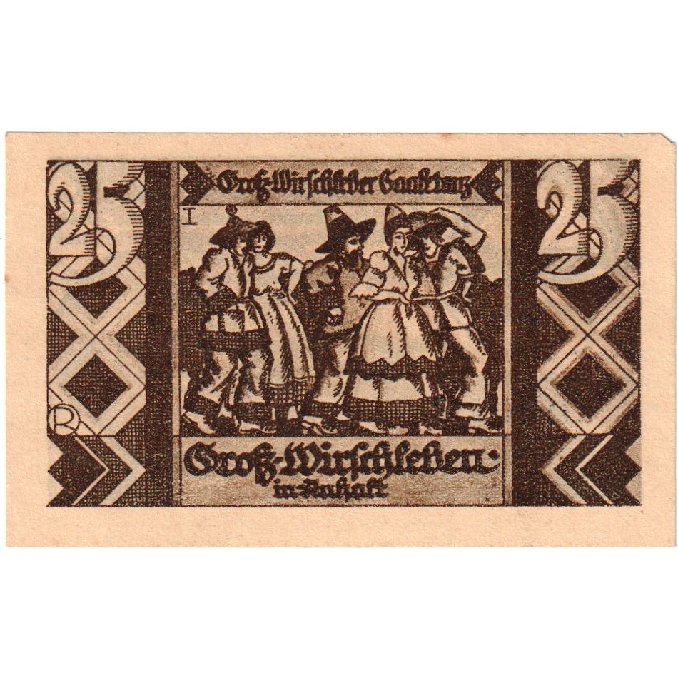 Allemagne, Gross-Wirschleben, 25 Pfennig, SPL