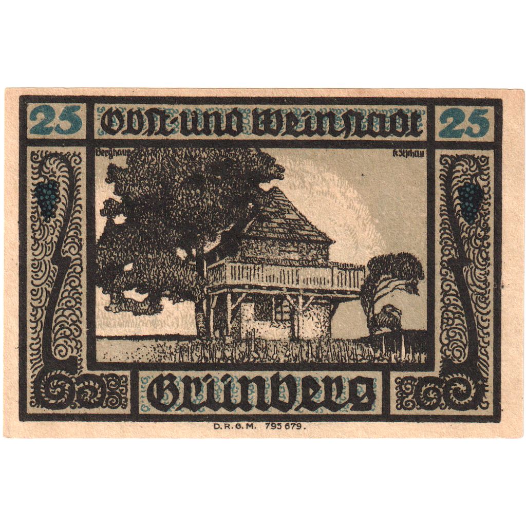 Allemagne, Grünberg, 25 Pfennig, SPL