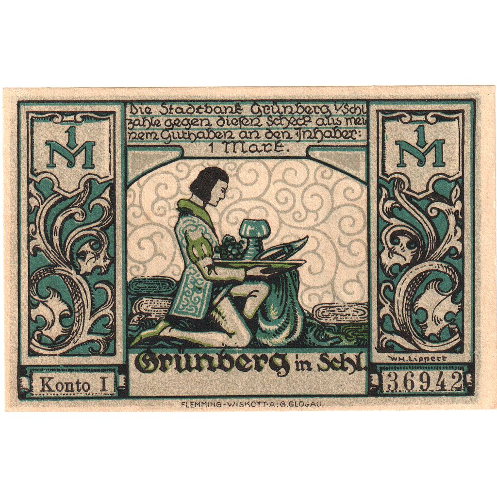 Deutschland, Grünberg, 1 Mark, UNZ-