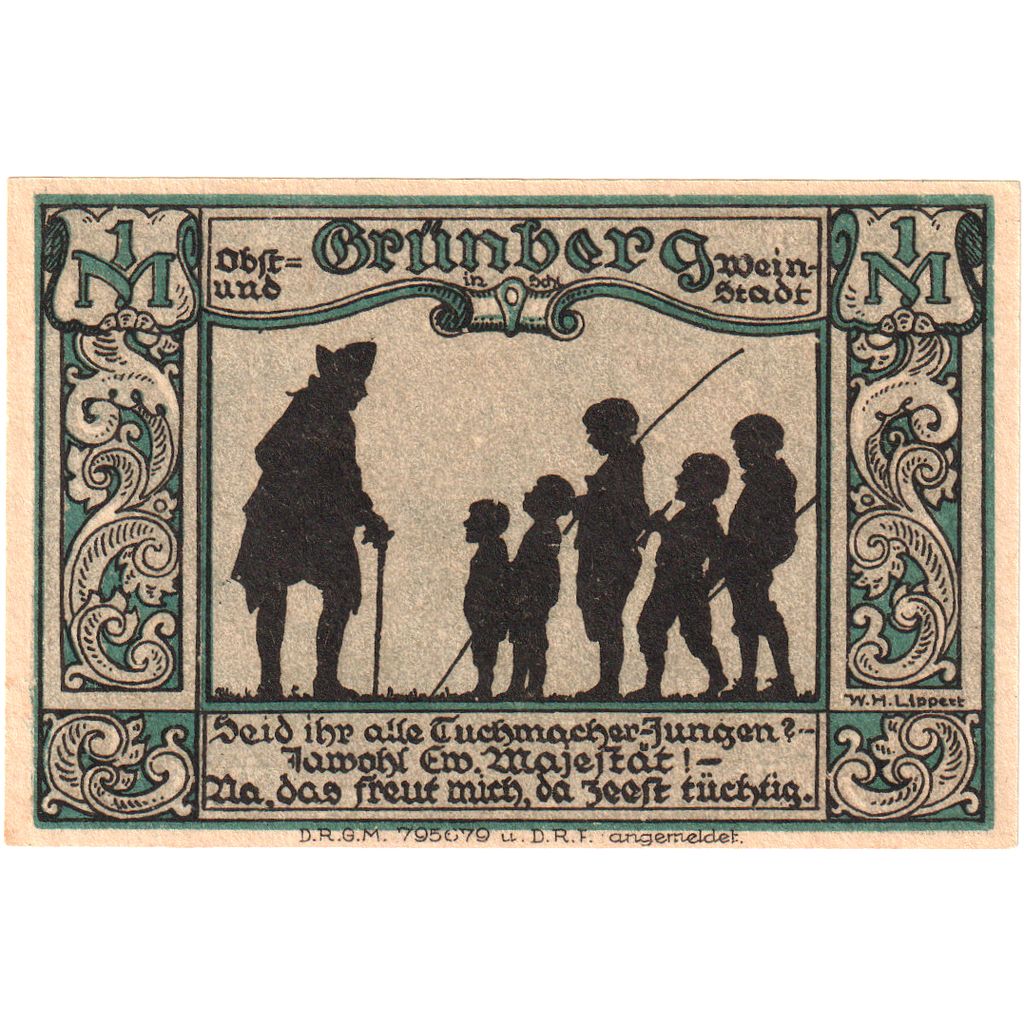 Deutschland, Grünberg, 1 Mark, UNZ-