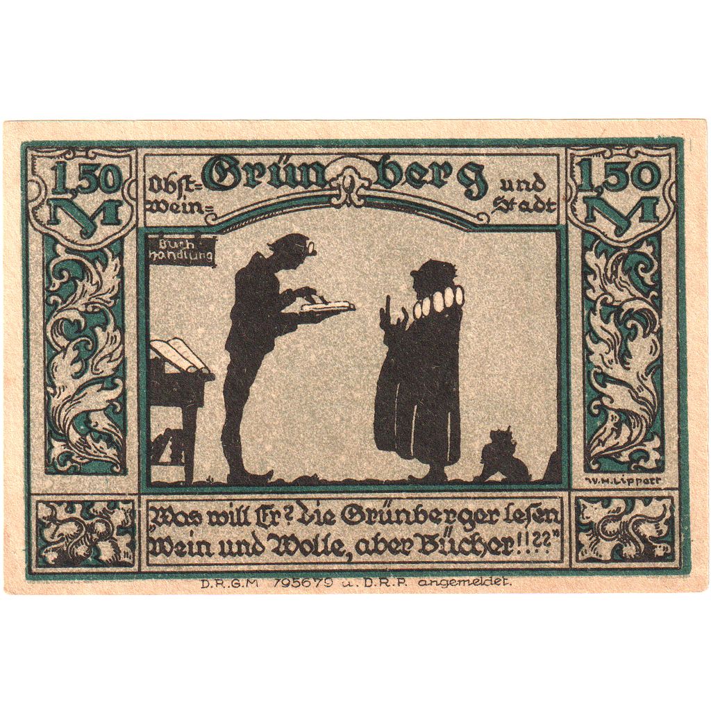 Deutschland, Grünberg, 1.5 Mark, UNZ-