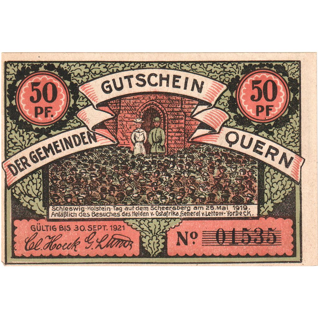 Alemania, Quern, 50 Pfennig, 1921-09-30, SC