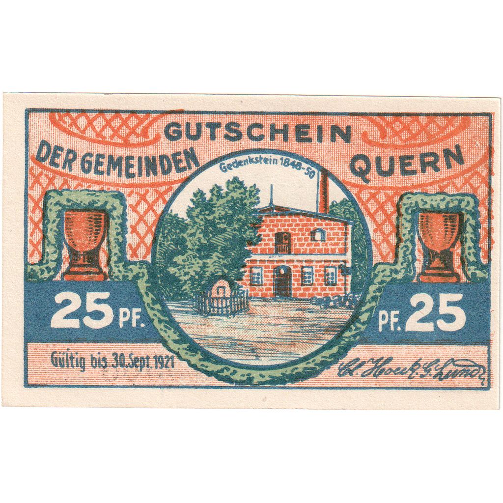 Alemania, Quern, 25 Pfennig, 1921-09-30, SC
