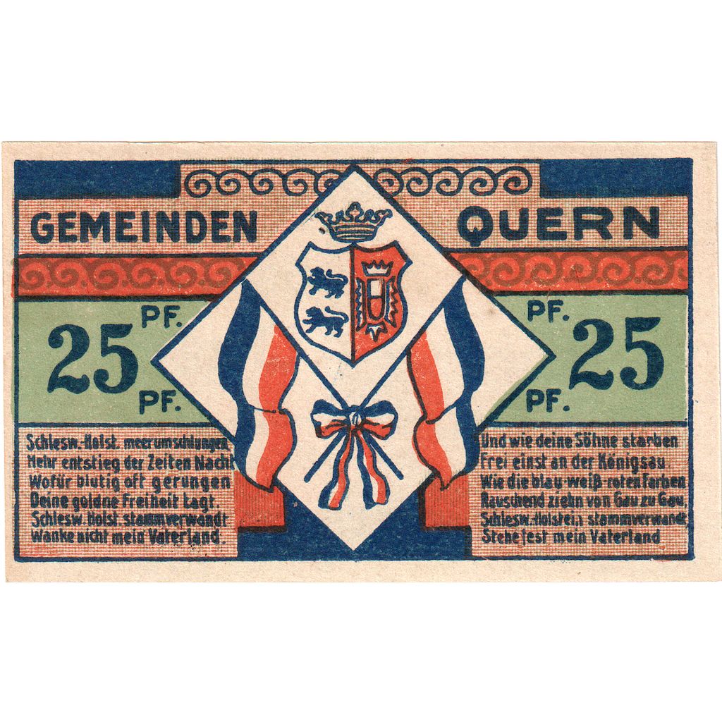 Alemania, Quern, 25 Pfennig, 1921-09-30, SC