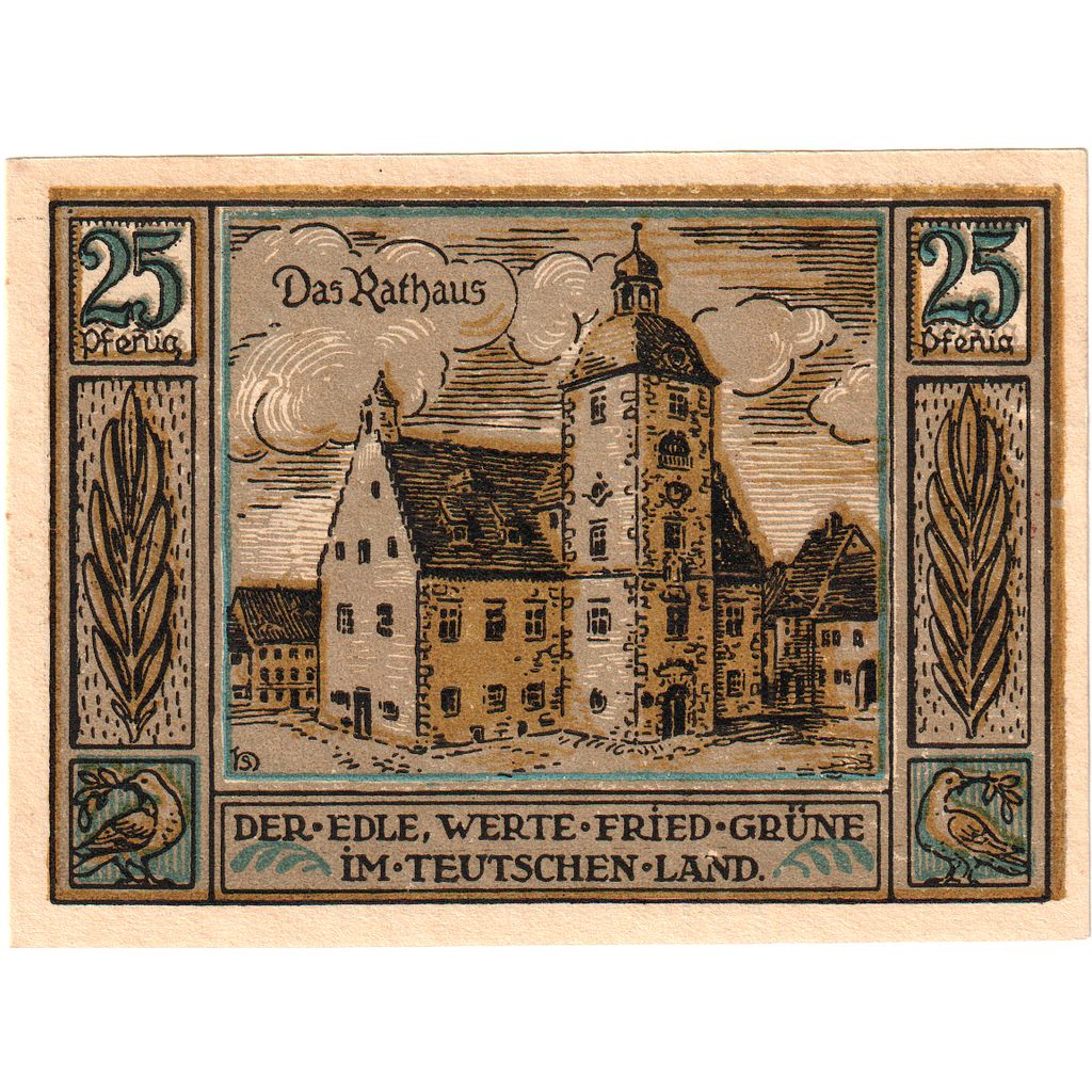Allemagne, Querfurt, 25 Pfennig, 1921-08-24, SPL