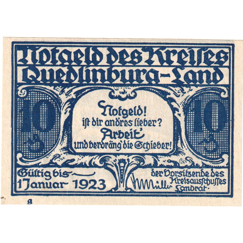 Deutschland, Quedlinburg, 10 Pfennig, UNZ-