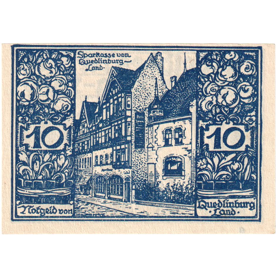Deutschland, Quedlinburg, 10 Pfennig, UNZ-