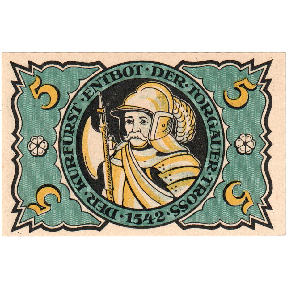 Alemanha, Torgau, 5 Pfennig, 1921-02-10, UNC(63)