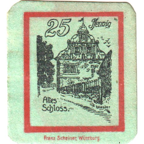 Germania, Trappstadt, 25 Pfennig, SPL-