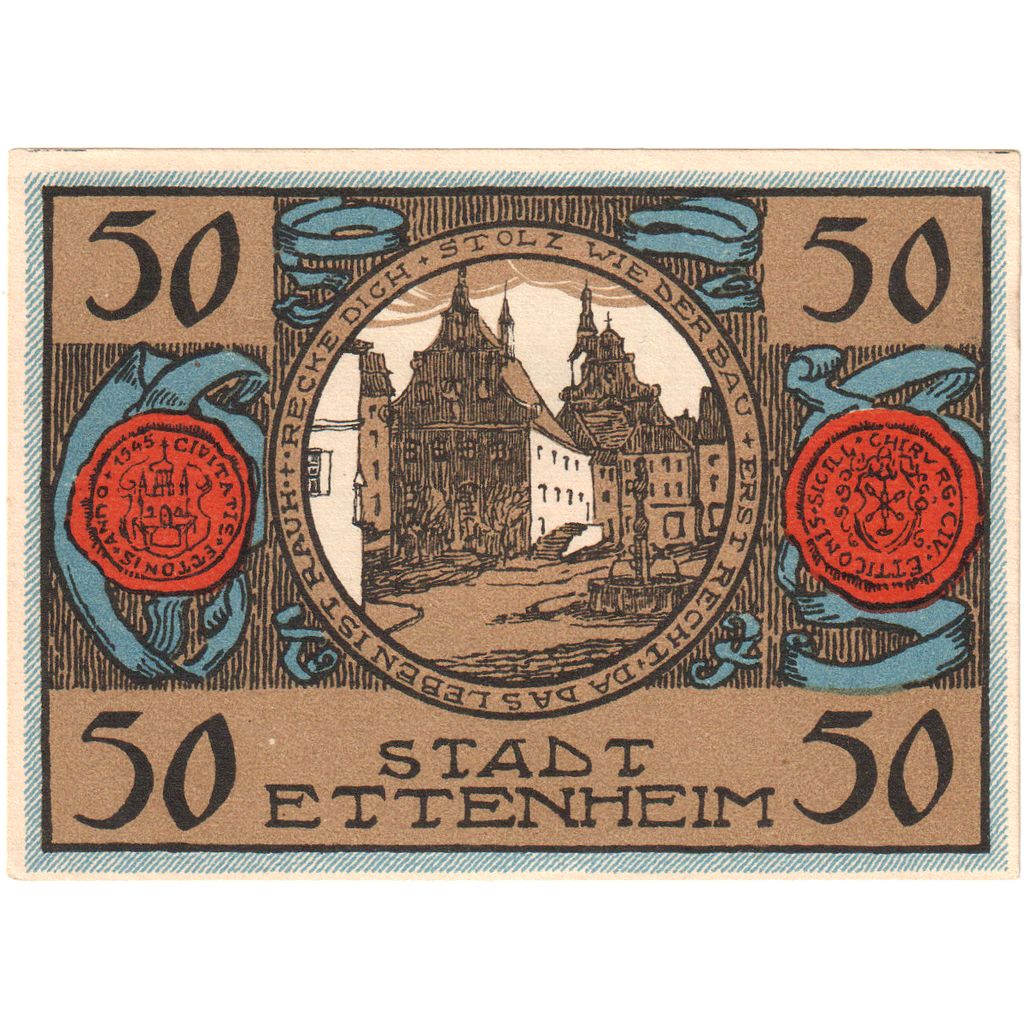 Deutschland, Ettenheim, 50 Pfennig, 1922-03-01, UNZ-