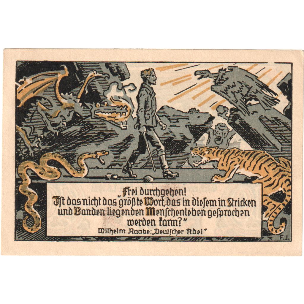 Germany, Eschershausen, 10 Pfennig, 1921-06-01, UNC(63)