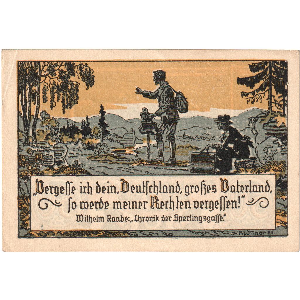 Germany, Eschershausen, 50 Pfennig, 1921-06-01, AU(55-58)