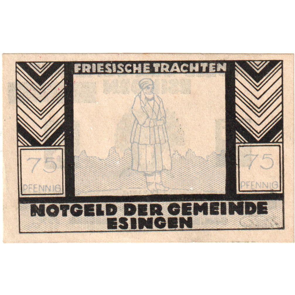 Germany, Esingen, 75 Pfennig, UNC(63)