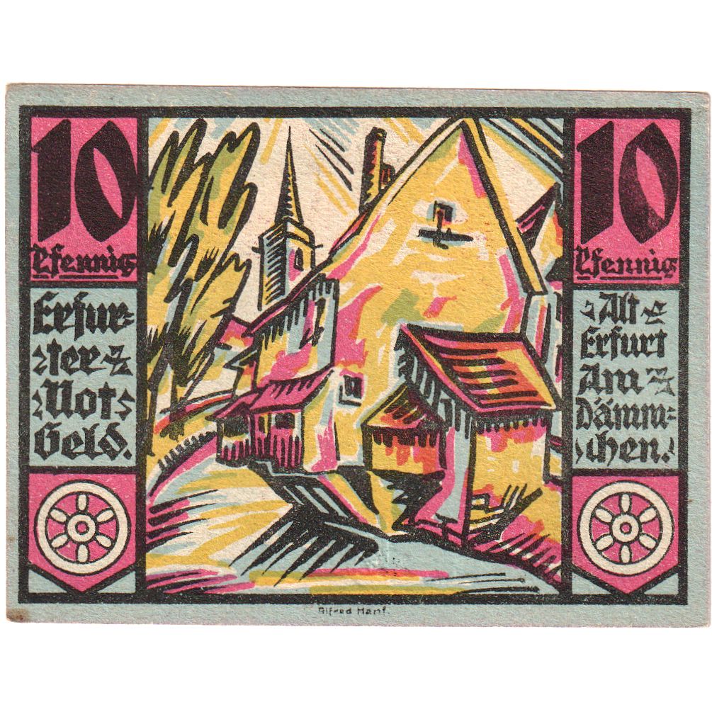 Germany, Erfurt, 10 Pfennig, 1920-04-09, UNC(63)