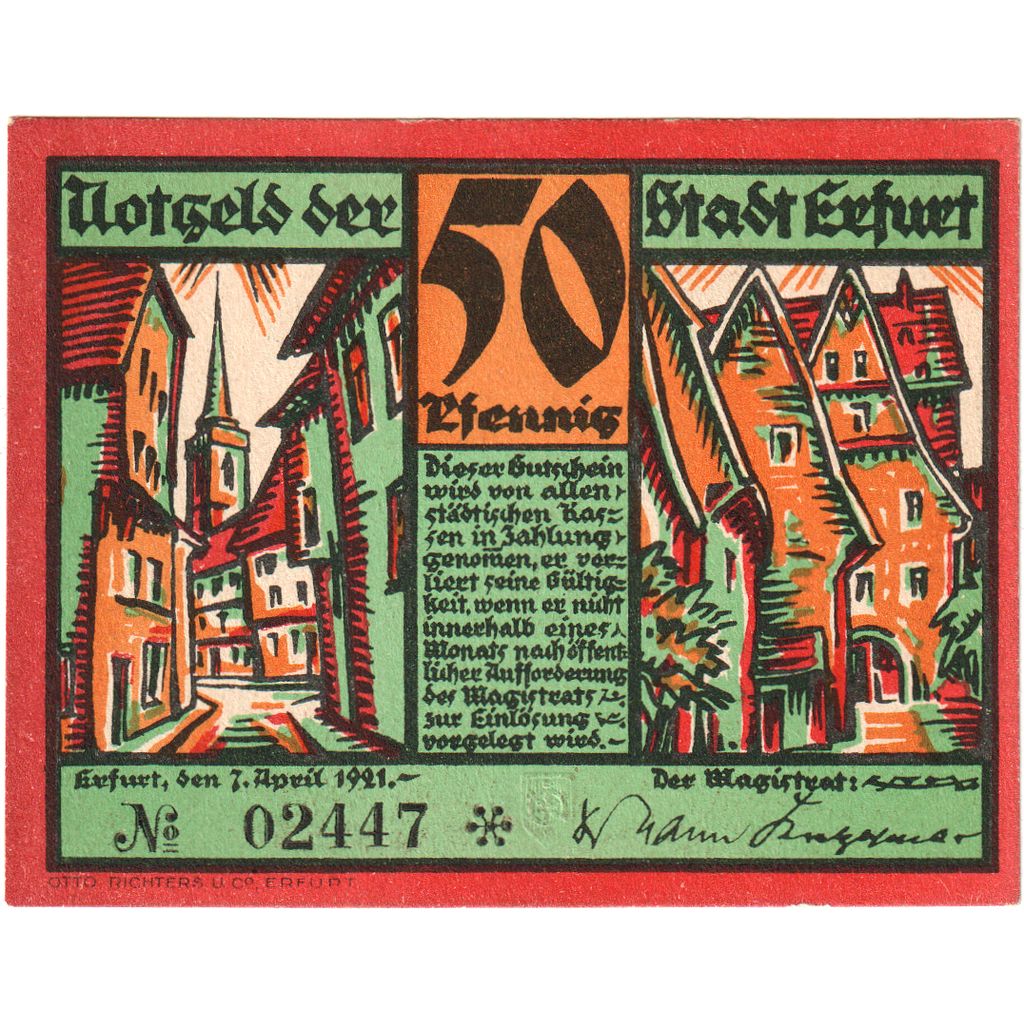Deutschland, Erfurt, 50 Pfennig, 1920-04-09, UNZ-