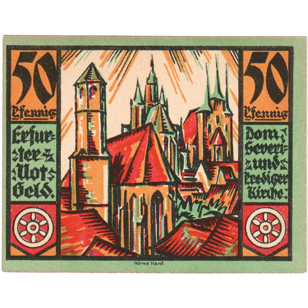Deutschland, Erfurt, 50 Pfennig, 1920-04-09, UNZ-