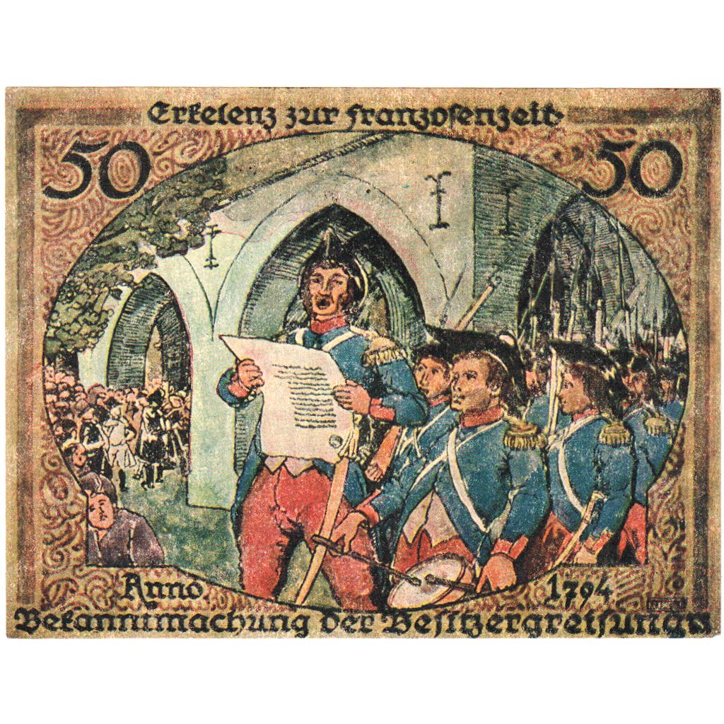 Deutschland, Erkelenz, 50 Pfennig, UNZ-