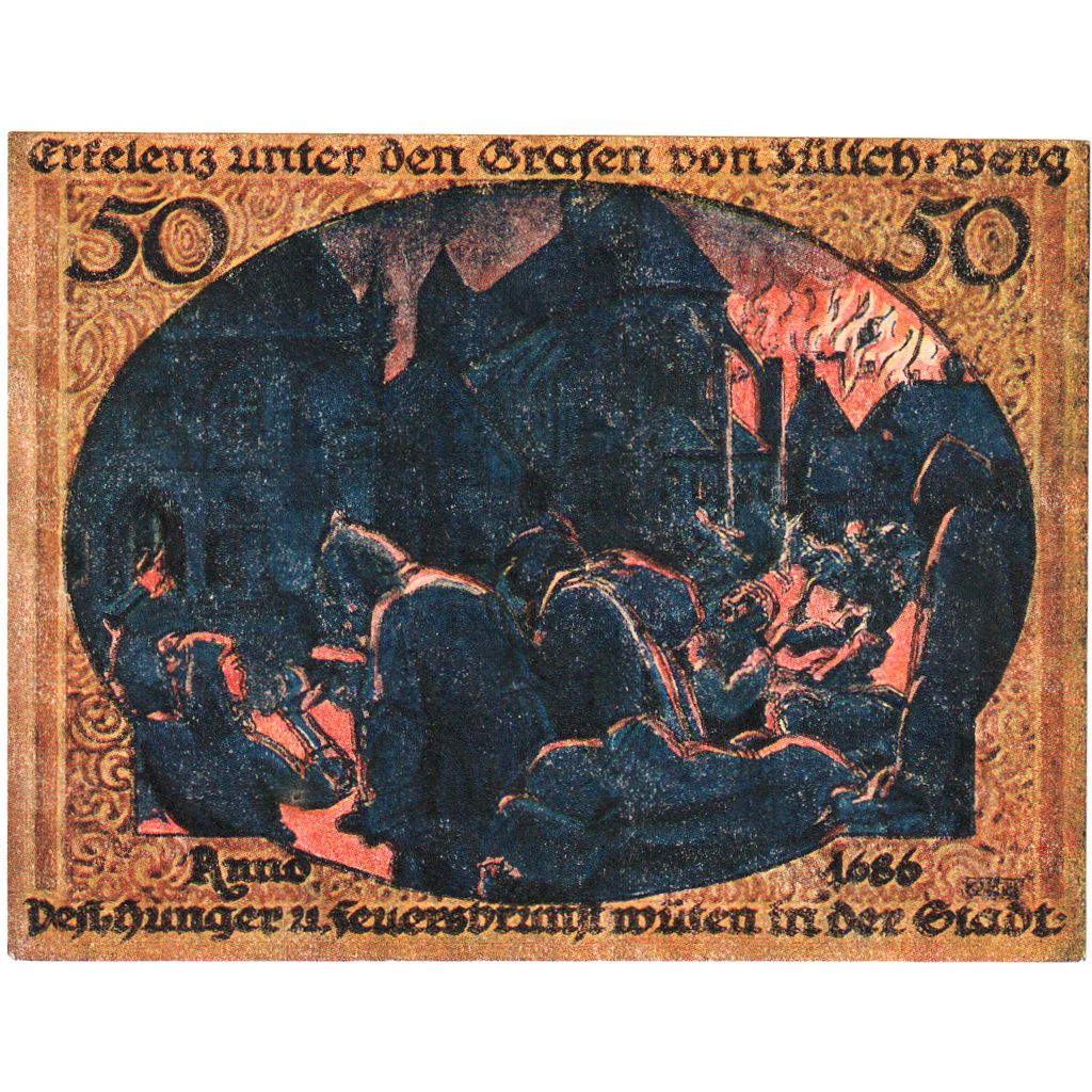 Deutschland, Erkelenz, 50 Pfennig, UNZ-