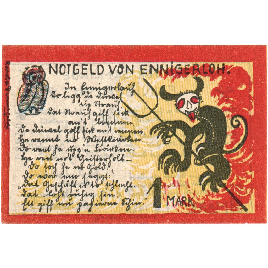 Germania, Ennigerloh, 1 Mark, 1921-06-01, SPL