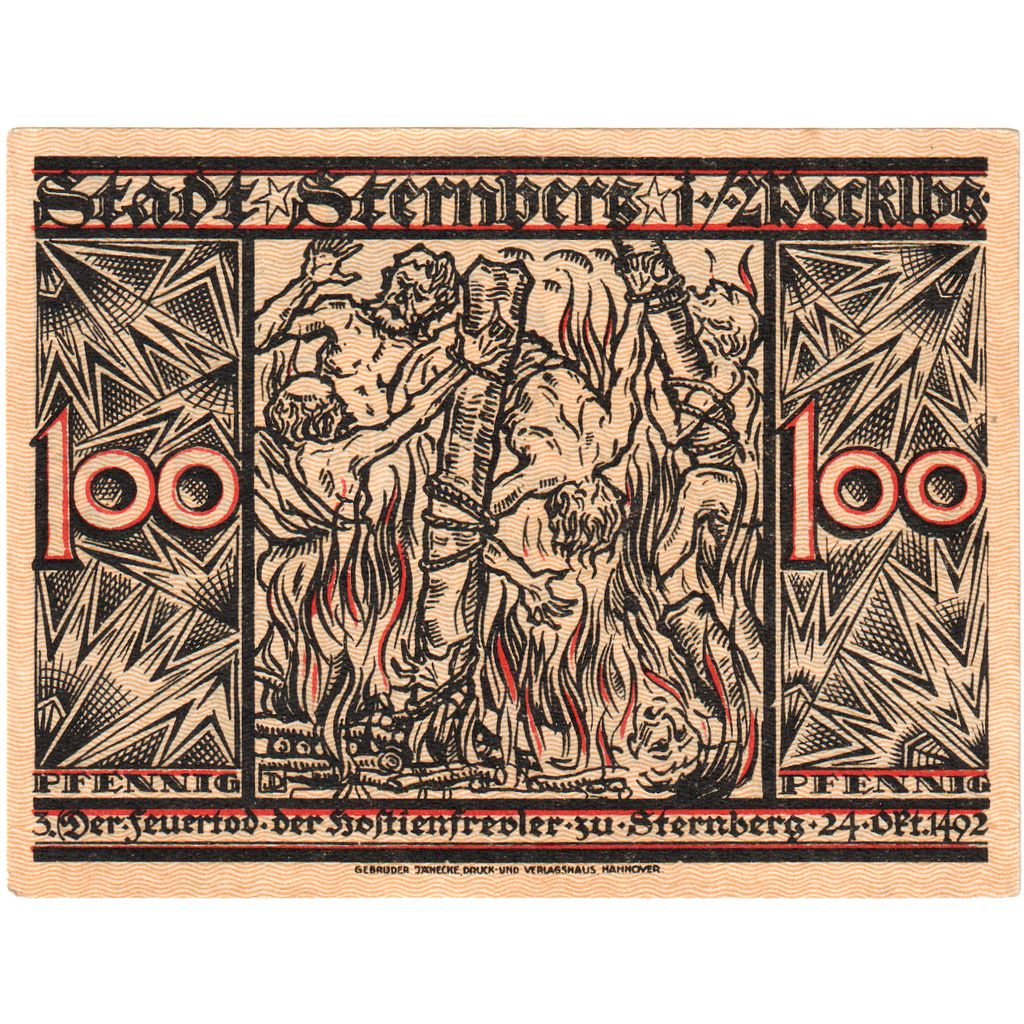 Deutschland, Sternberg, 100 Pfennig, 1922-01-23, UNZ-