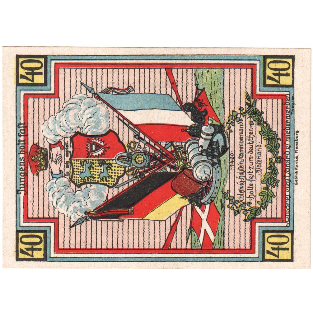 Germania, Stedesand, 40 Pfennig, 1920-10-10, SPL