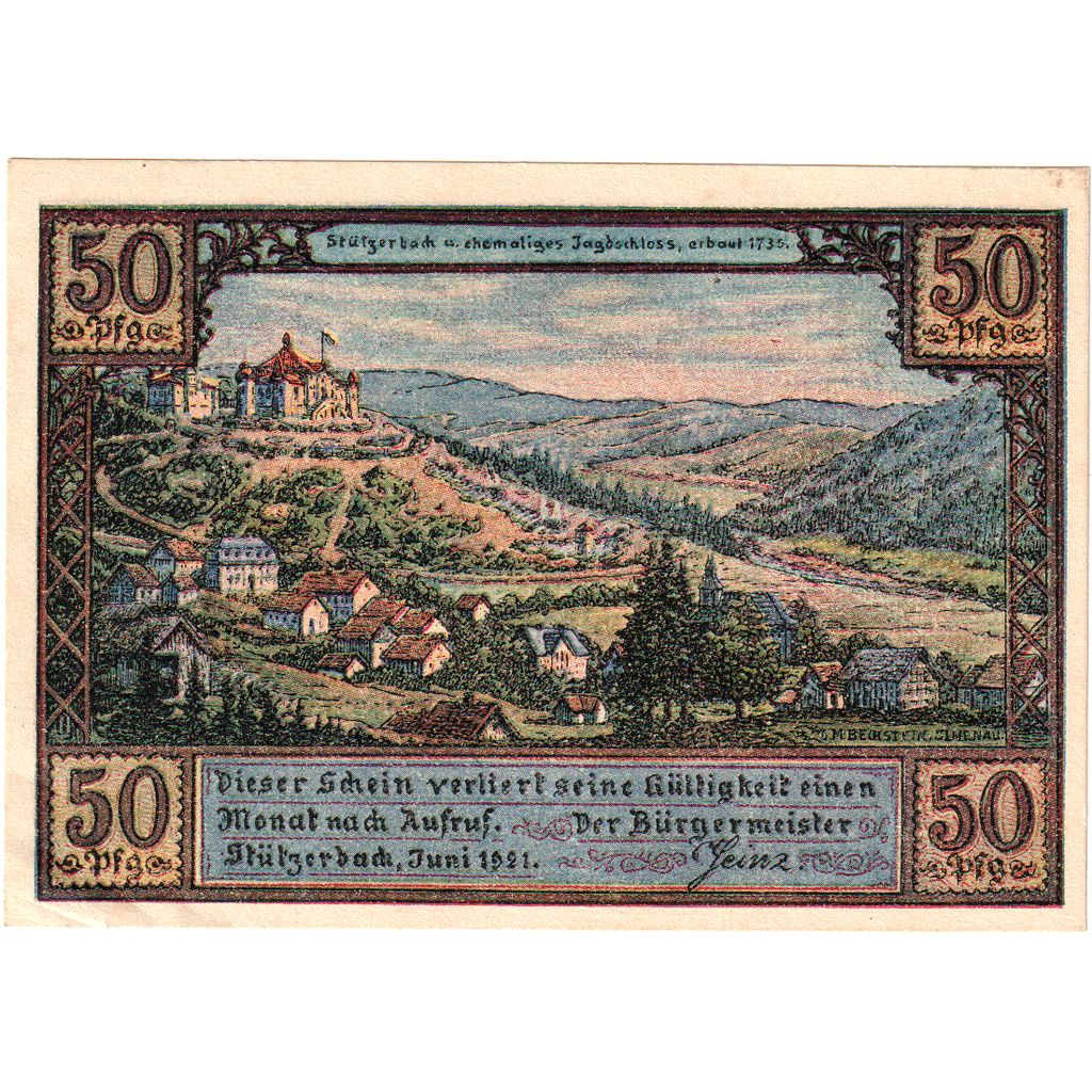 Germany, Stützerbach, 50 Pfennig, UNC(63)