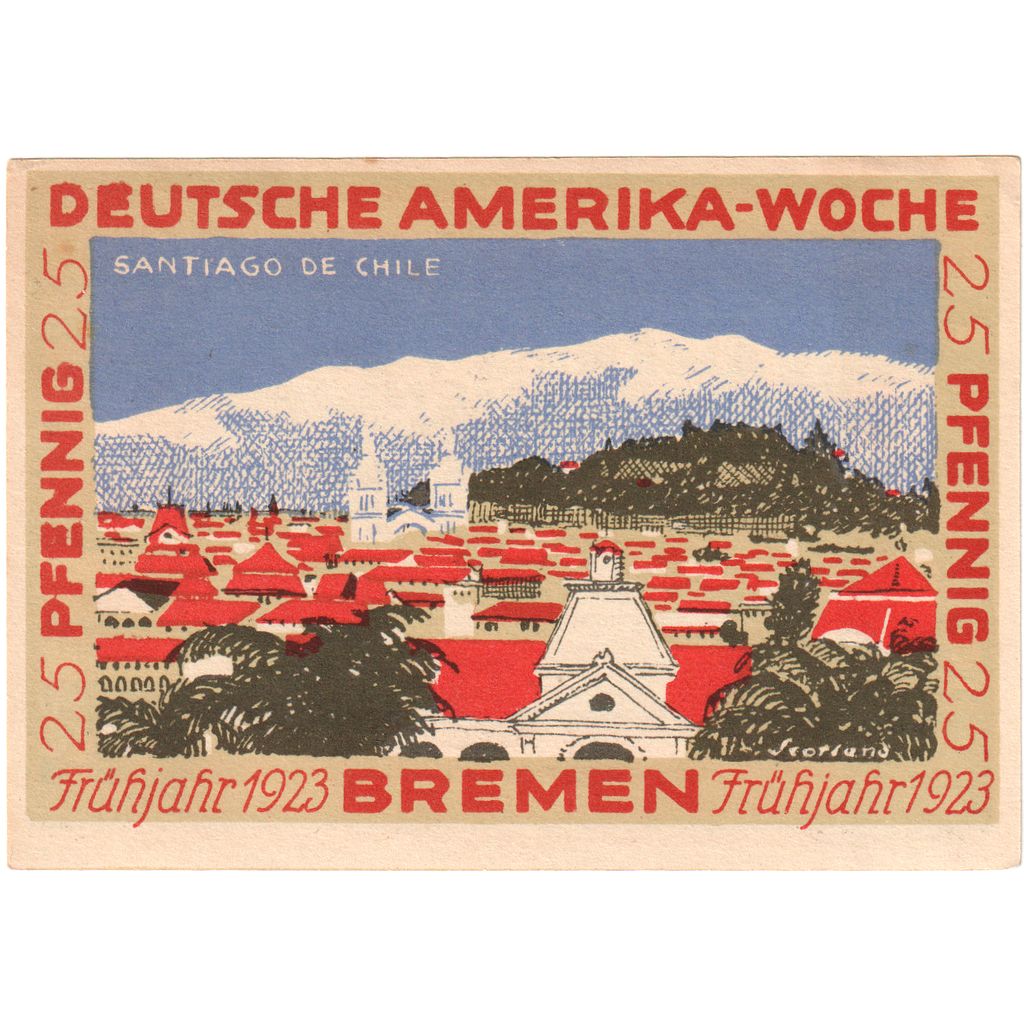 Germany, Bremen, 25 Pfennig, UNC(63)