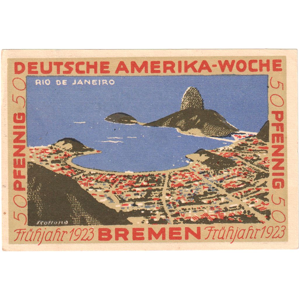 Germany, Bremen, 50 Pfennig, UNC(63)