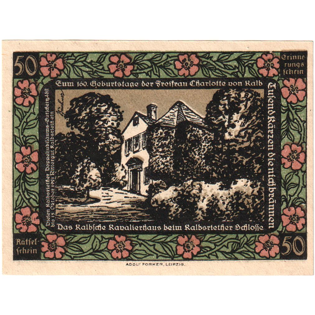 Deutschland, Kalbsreith, 50 Pfennig, 1921-10-15, UNZ-