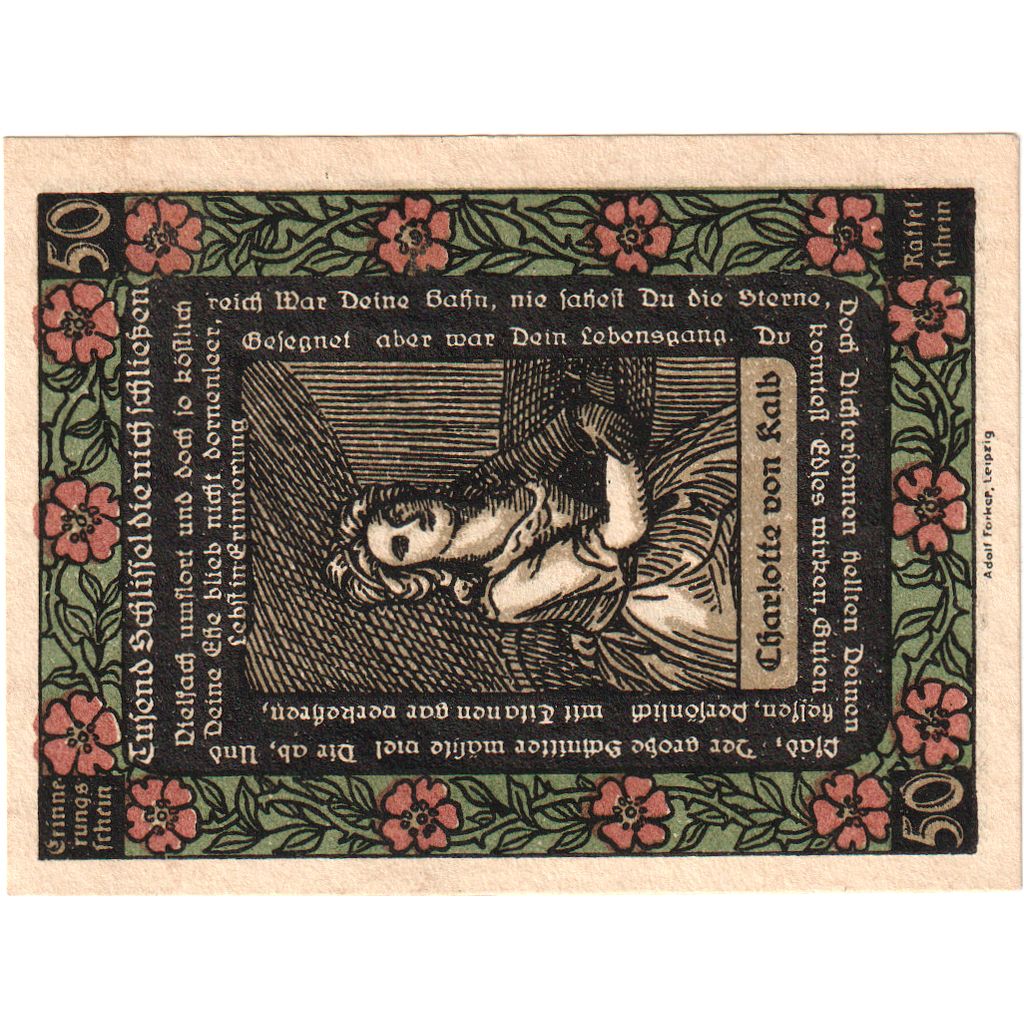 Niemcy, Kalbsrieth, 50 Pfennig, 1921-10-15, UNC(63)
