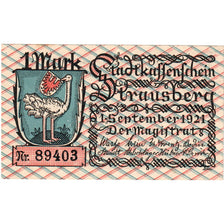 Duitsland, Strausberg, 1 Mark, 1921-09-01, SPL