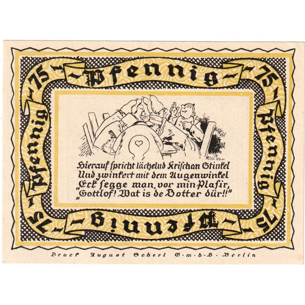 Deutschland, Stolzenau a.d Weser, 75 Pfennig, 1921-11-30, UNZ-