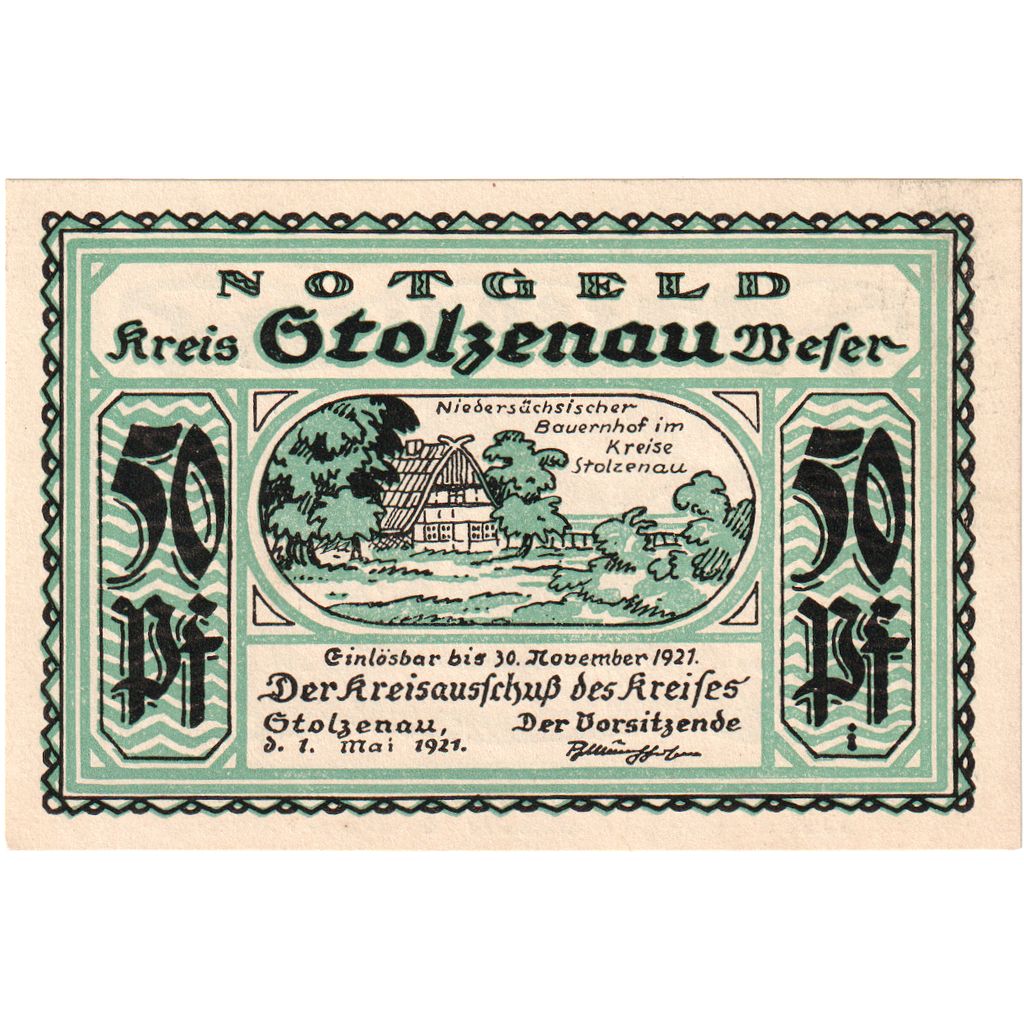 Germany, Stolzenau a.d Weser, 50 Pfennig, 1921-11-30, UNC(63)