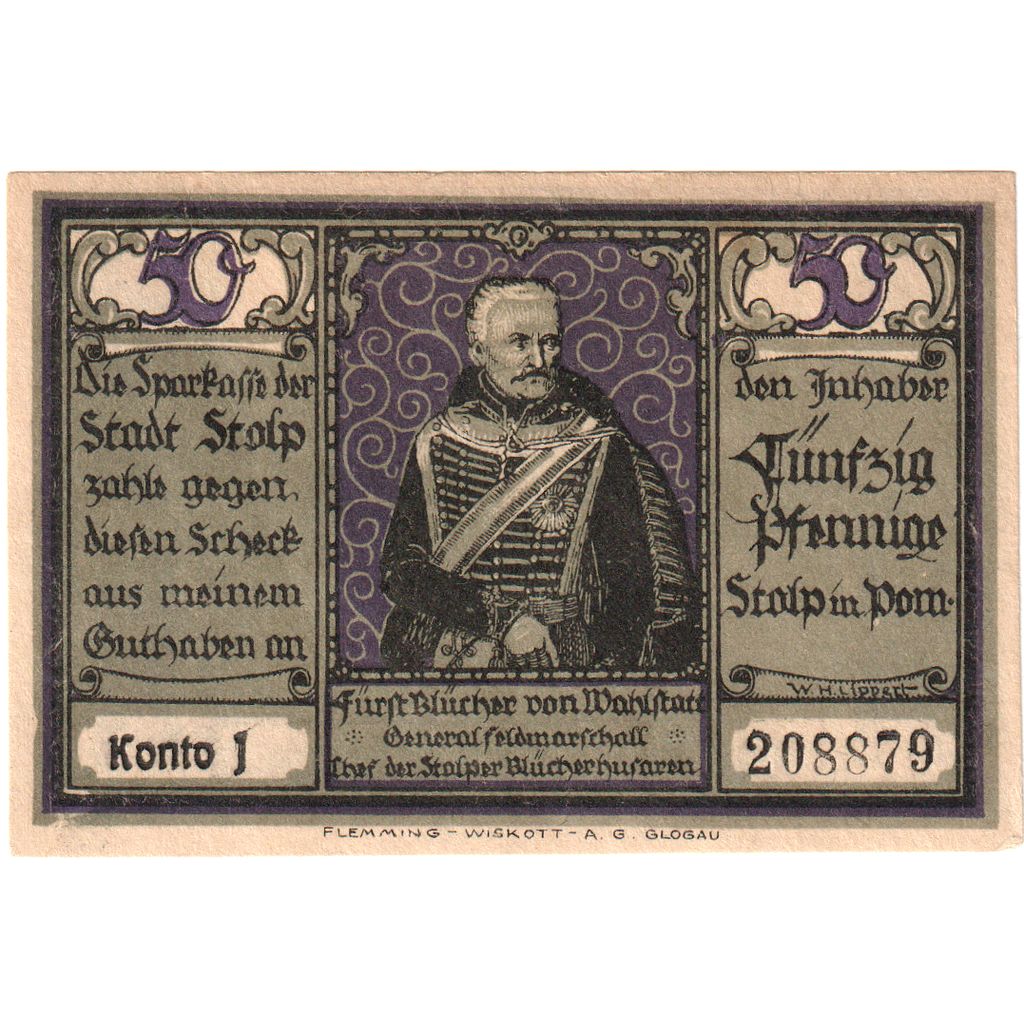Germania, Stolp, 50 Pfennig, SPL