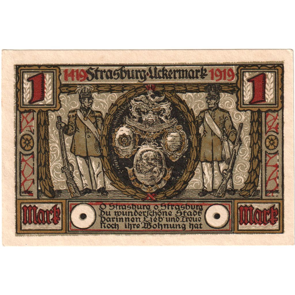 Germania, Strasburg, 1 Mark, SPL