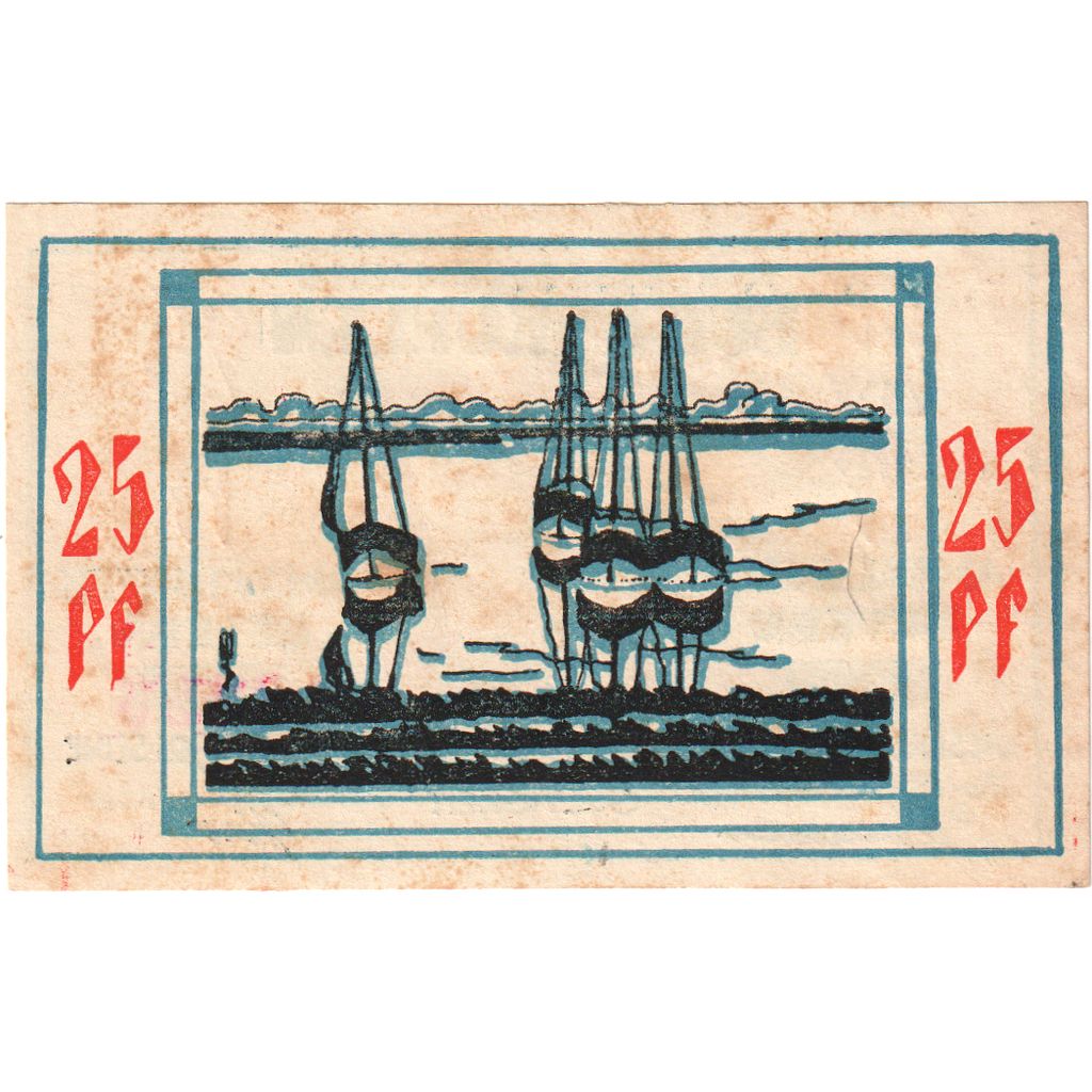 Germany, Bullenkuhlen, 25 Pfennig, 1921-12-31, EF(40-45)