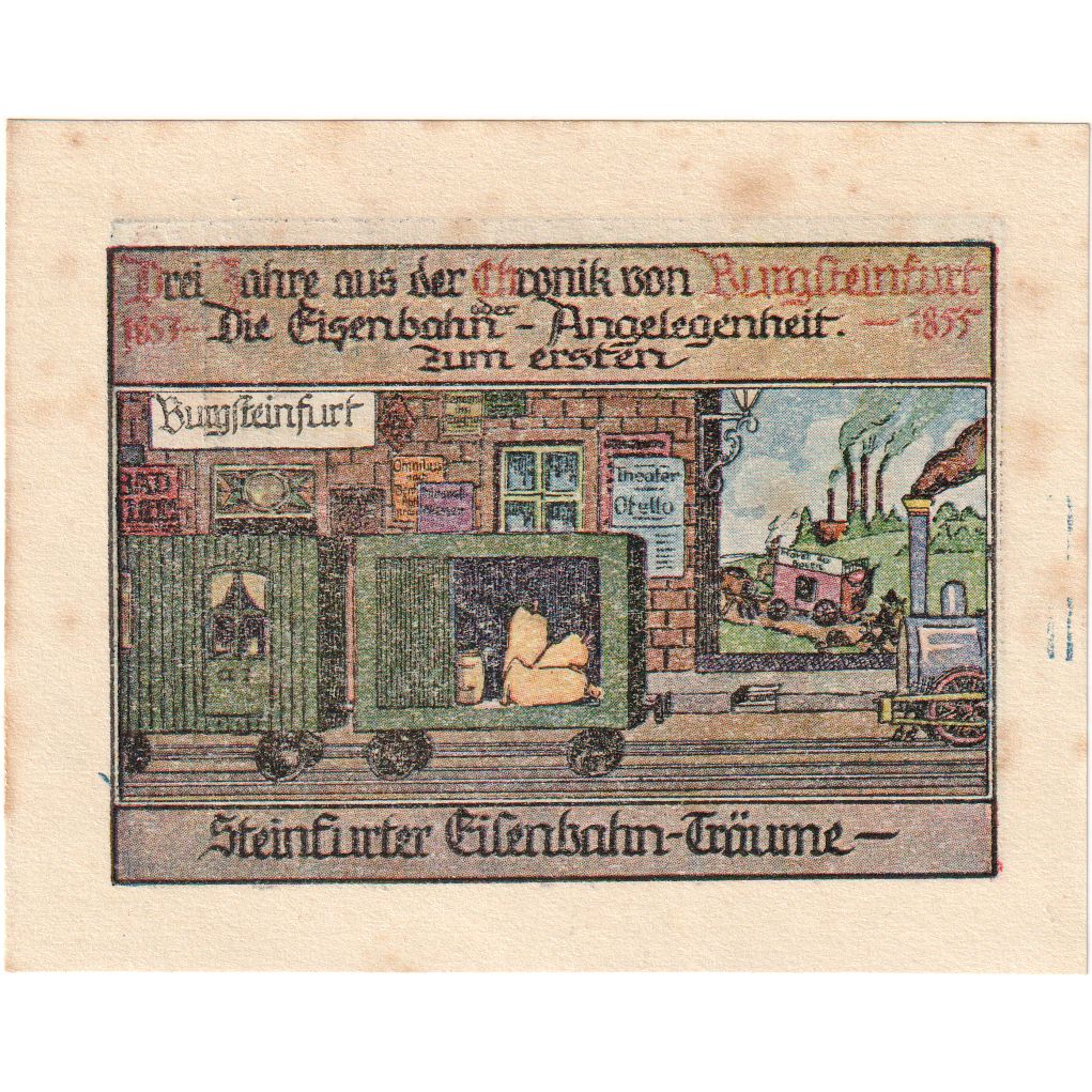 Germany, Burgsteinfurt, 50 Pfennig, 1923-01-01, EF(40-45)