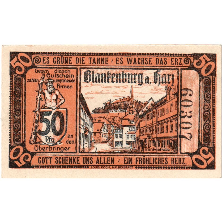 Alemania, Blankenburg, 50 Pfennig, 1920-10-15, SC
