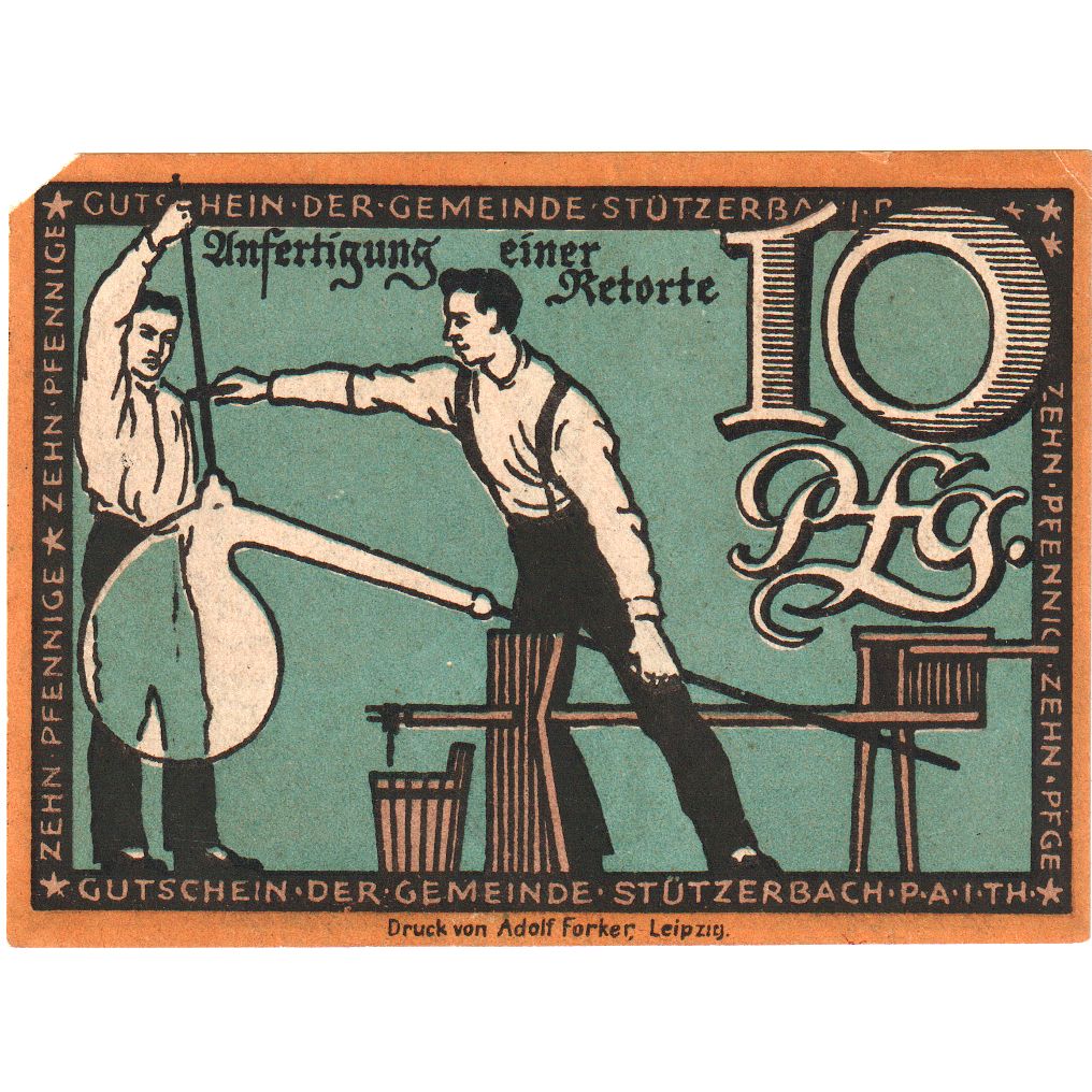 Duitsland, Stützerbach, 10 Pfennig, TTB