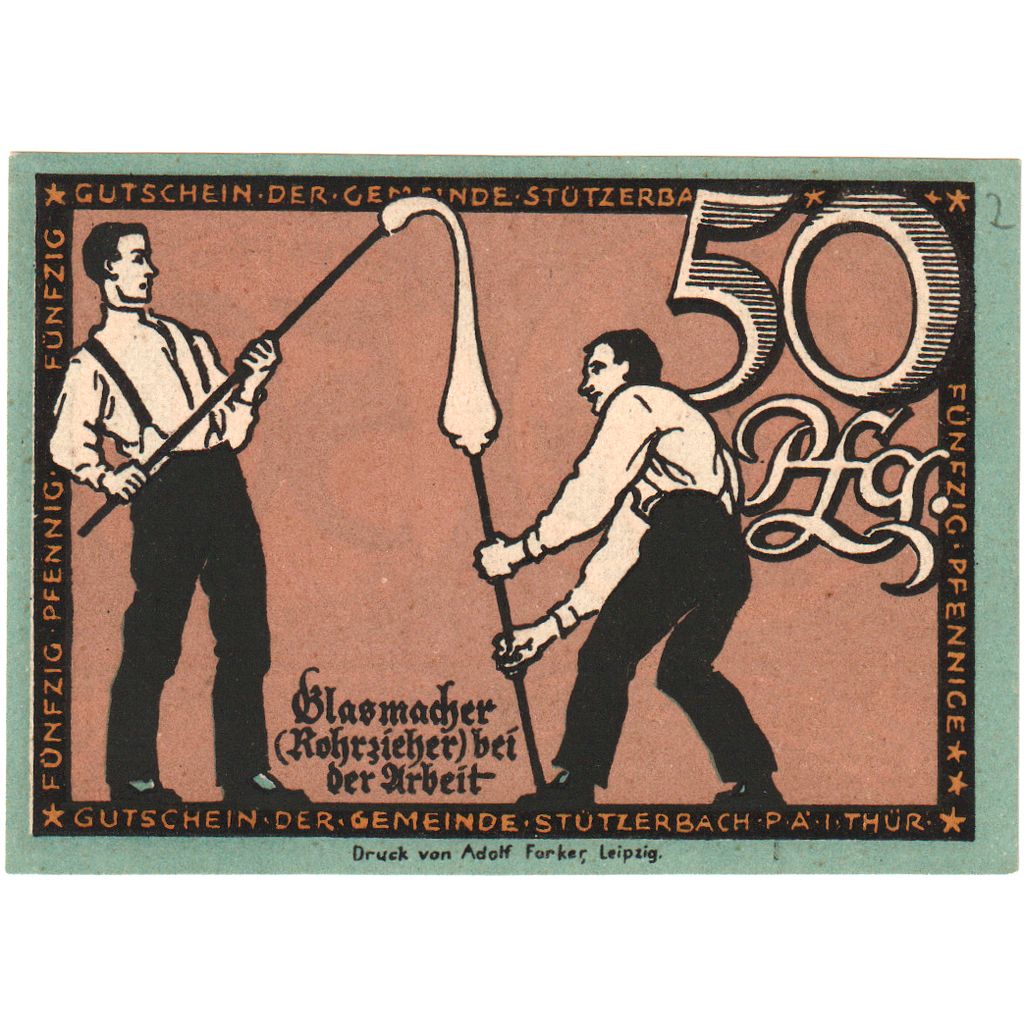 Duitsland, Stützerbach, 50 Pfennig, SPL