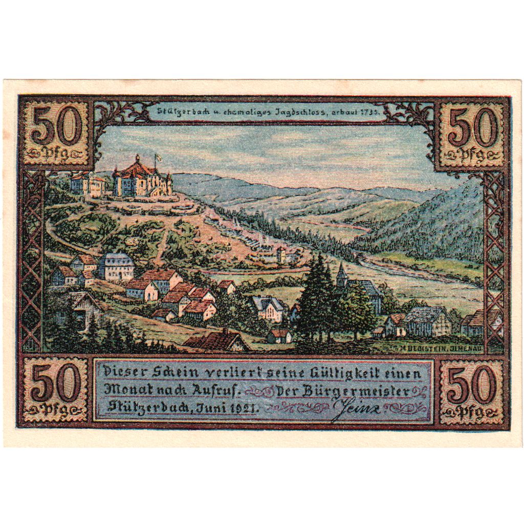 Alemania, Stützerbach, 50 Pfennig, 1921-06-01, SC