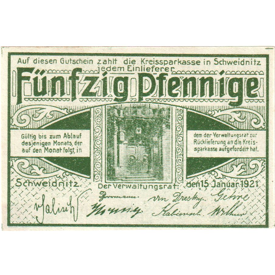 Alemania, Schweidnitz, 50 Pfennig, 1920-09-25, SC