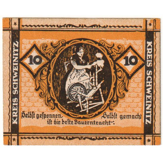 Germania, Schweinitz, 10 Pfennig, 1920-07-24, SPL